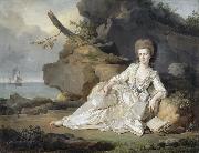 unknow artist Portrait of Louise Marie Adelaide de Bourbon duchesse de Chartres oil painting on canvas